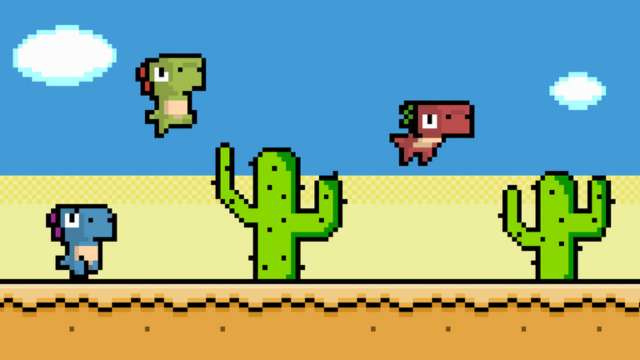 Pixel Dino Run