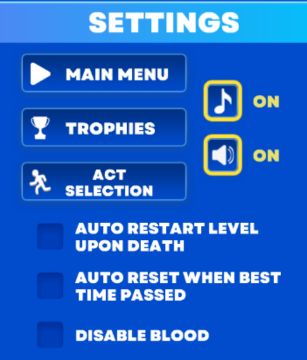 Vex 7 Setting Menu