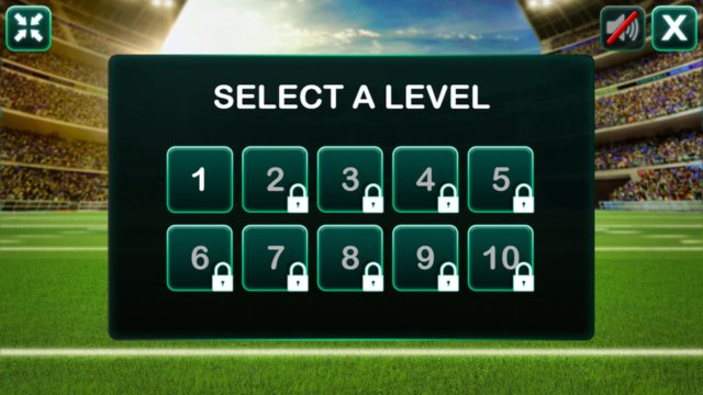 American Football Challenge - Levels