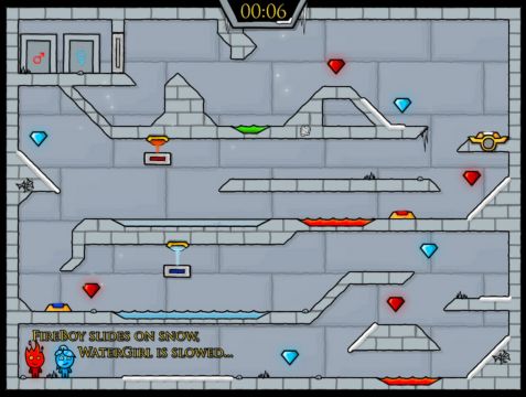 Fireboy & Watergirl 3: Ice Temple gameplay Screenshot