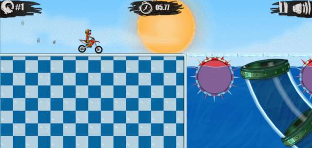 Moto X3M Pool Party Gameplay screenshot Level 