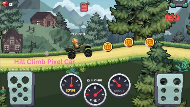 Hill Climb Pixel Car- play for free on Y9 Free games