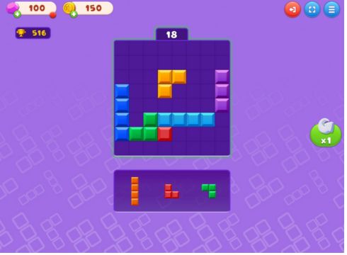 BlockBuster Puzzle - Gameplay Screenshot