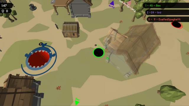 Hole.io Gameplay Screenshot