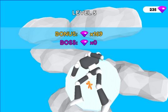 Screenshot showing Tallman defeated the Boss