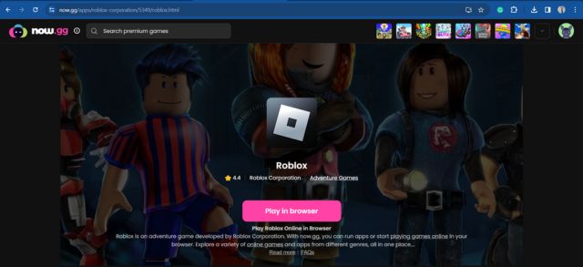 Roblox now.gg