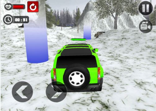 Suv Snow Driving 3D - Level mode gameplay Screenshot